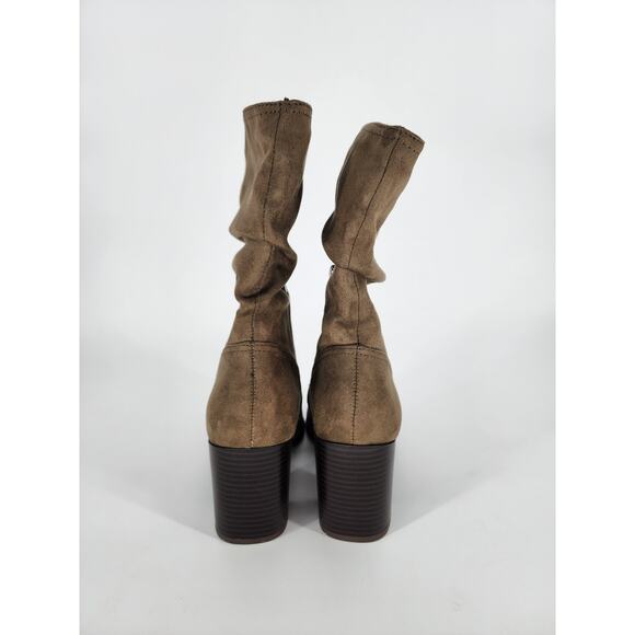 Market & Spruce Green Slouchy Heeled Boots Women's Size 8 - Picture 8 of 9